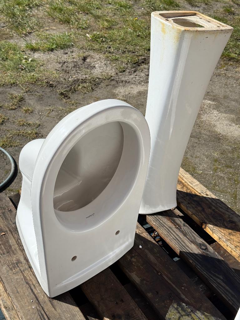 Toiletpotten sphinx met wc-brillen, Ophalen, Zo goed als nieuw, Steen, Toilet