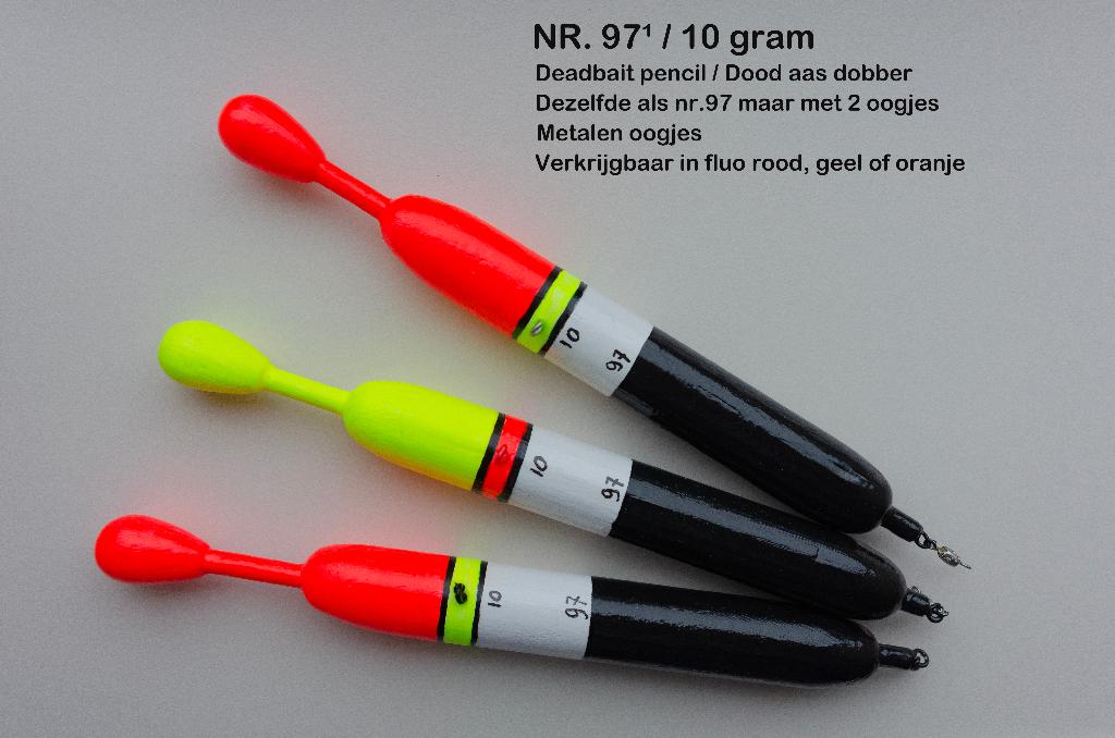 DEAD BAIT PENCIL / SNOEKDOBBER HANDBUILT NR. 97¹ / 10 gram, Ophalen of Verzenden, Nieuw, Dobber of Lood