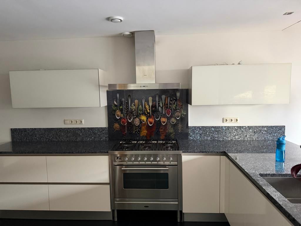 2 Keukenkastjes met verlichting - 1.2m breed, Ophalen, Gebruikt, 100 tot 150 cm, Wit