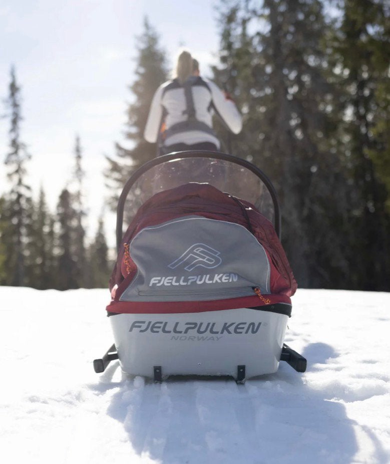 Fjellpulken Kinderpulk Compleet - Veiligheid & Comfort!, Overige merken, Langlaufen, Overige typen, Nieuw
