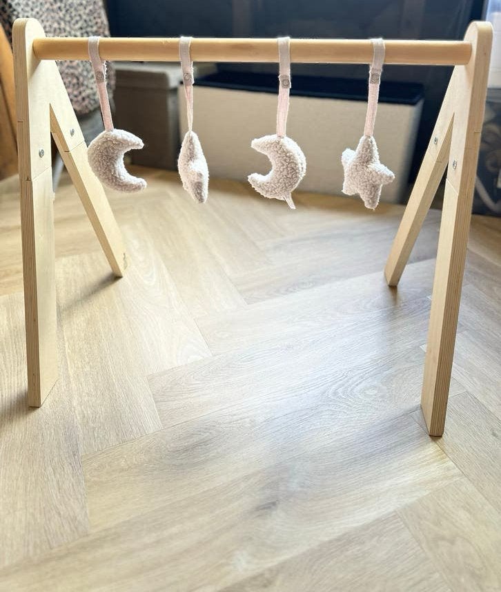 Houten babygym met zachte speeltjes Jollein, Ophalen, Zo goed als nieuw, Babygym