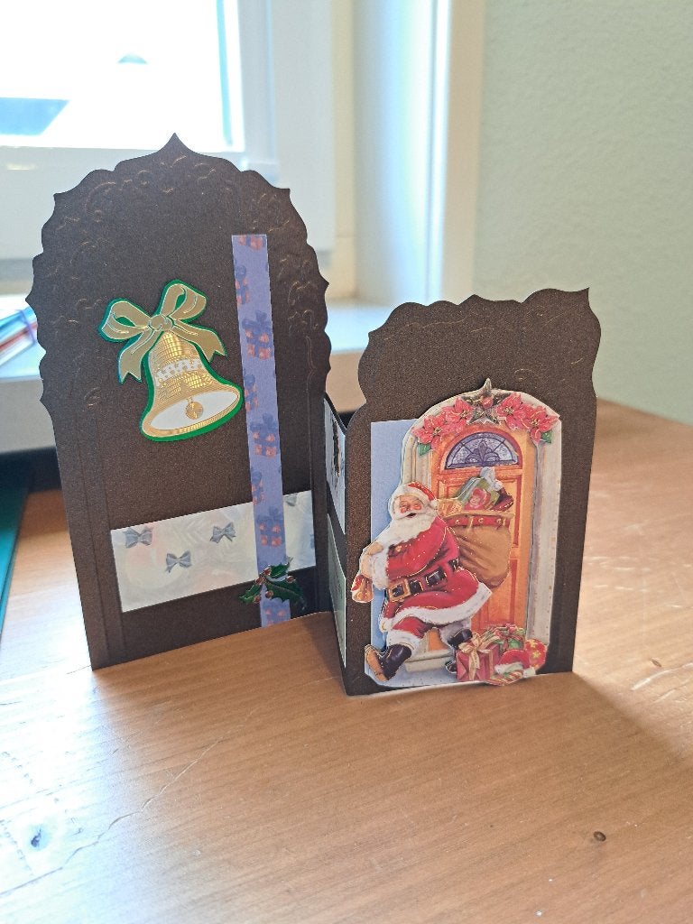 ZELF GEMAAKTE KERST KAARTEN MET ENVELOP, Ophalen of Verzenden, Nieuw, Kerst