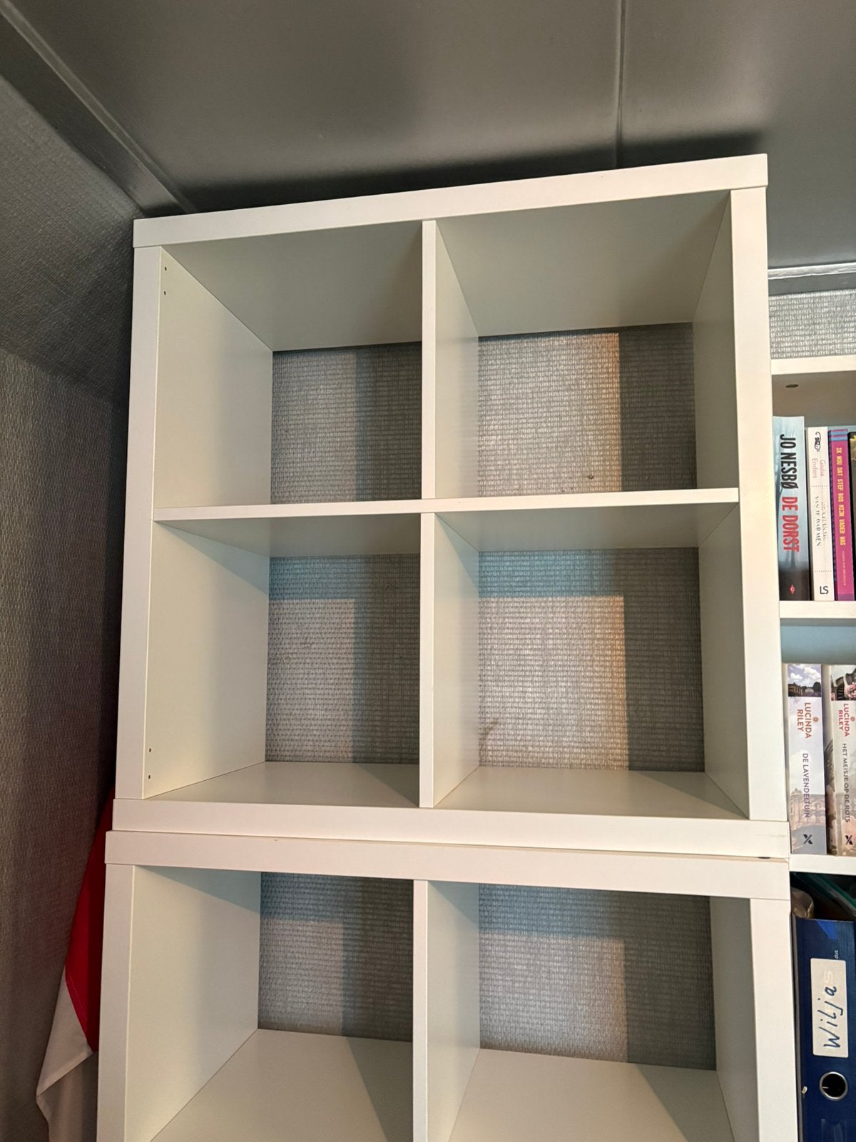 Witte blokkasten in verschillende maten, Ophalen, Met plank(en), Ikeastijl, Gebruikt