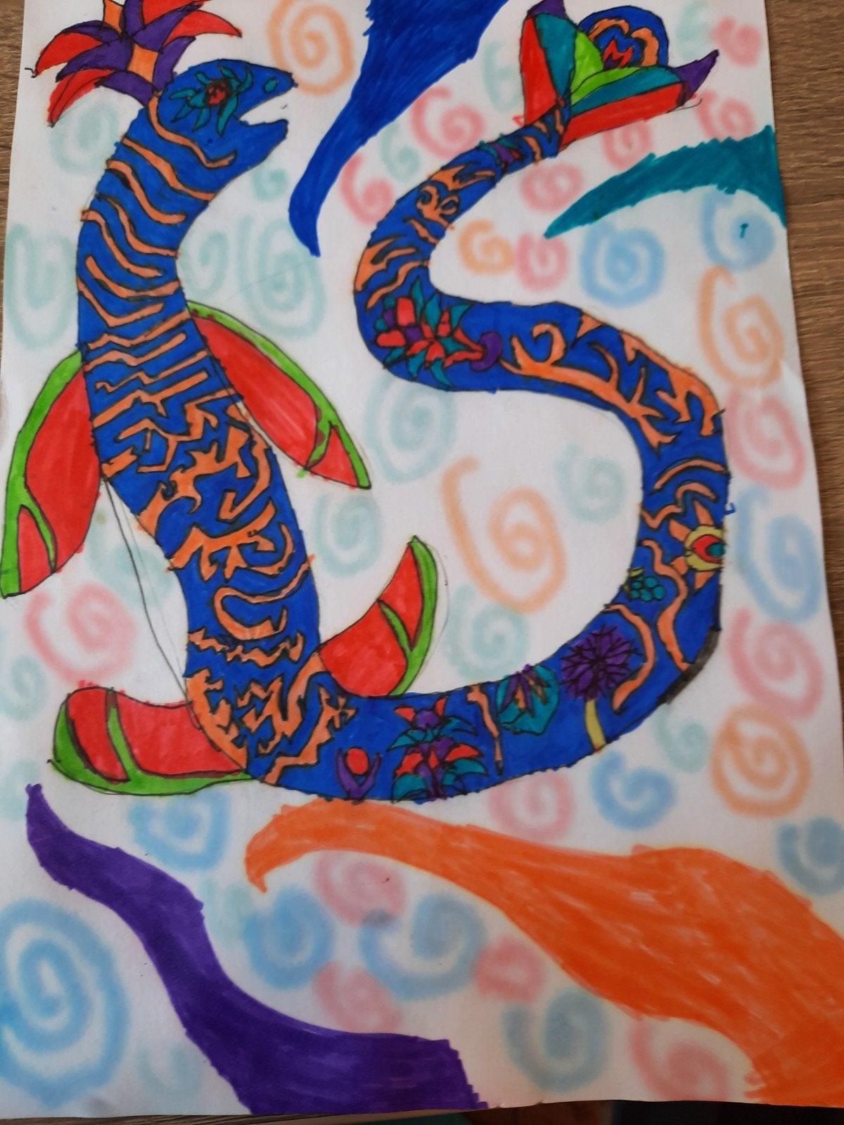 Tekening/schilderij voor aan de muur, Ophalen of Verzenden