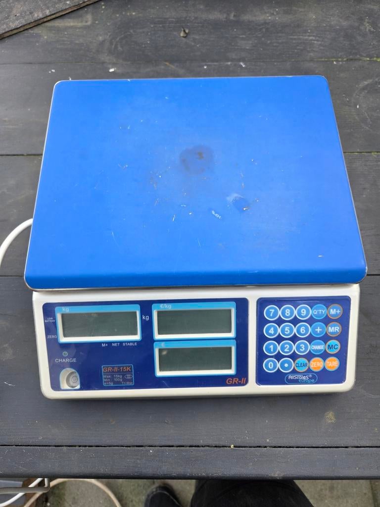 Elektrische Weegschaal GR-II 15K met dubbel display, Ophalen