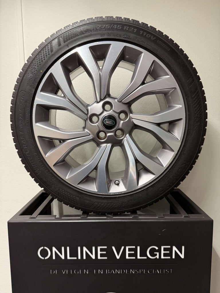 Set 21 inch Originele Landrover 5x120 velgen Range Rover, Niet ingevuld, Gebruikt, 275 mm, Banden en Velgen