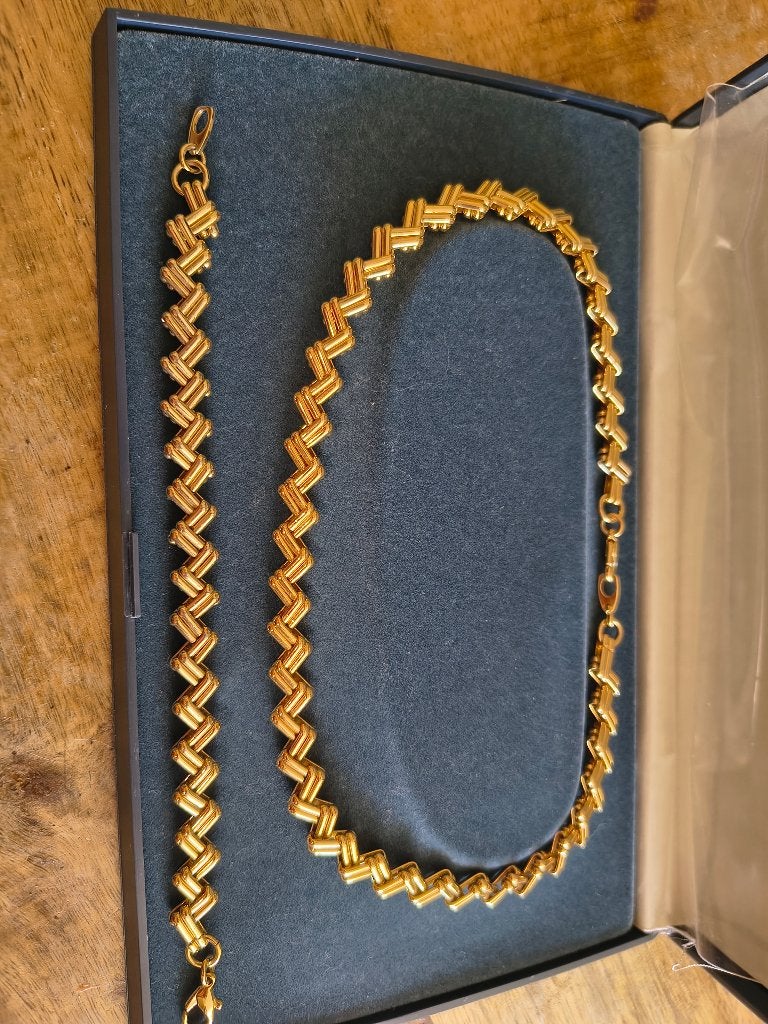 Vintage set, Ophalen of Verzenden, Nieuw, Goud, Overige materialen