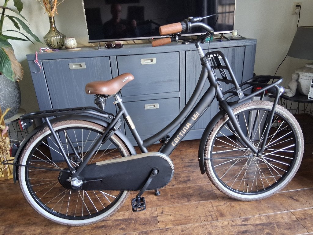 Cortina U4 meisjesfiets 24 inch te koop., Ophalen, Terugtraprem, 24 inch, Versnellingen