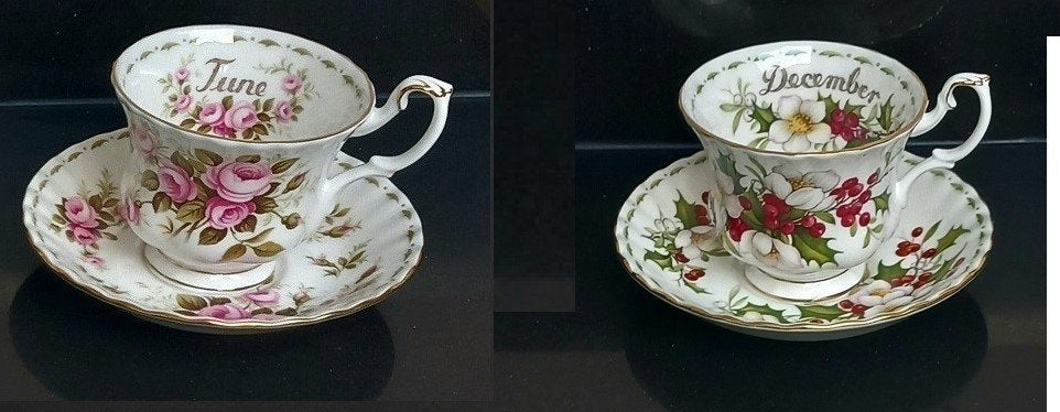 royal Albert heren kop en schotels en petit dejeuner, Ophalen of Verzenden, Zo goed als nieuw, Overige stijlen, Kop(pen) en/of Schotel(s)