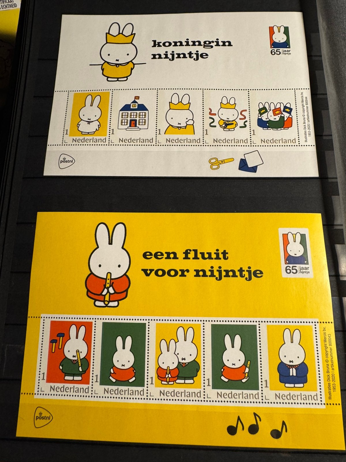 Nederland 2020 Nijntje 65 jaar compleet 5 vellen, Postzegels en Munten, Ophalen of Verzenden, Nederland