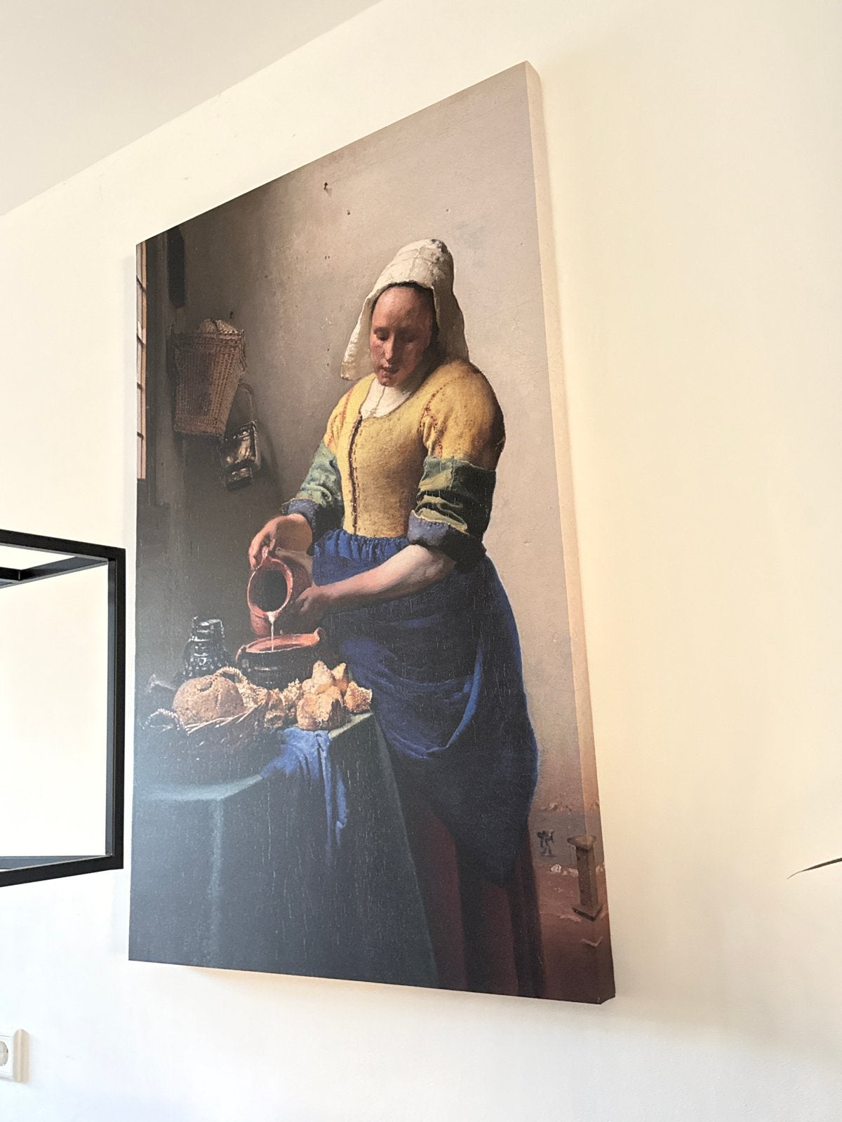 Het Melkmeisje - Johannes Vermeer Canvas Print, Ophalen, Oorspronkelijke maker, 75 – 100, 50 tot 75 cm