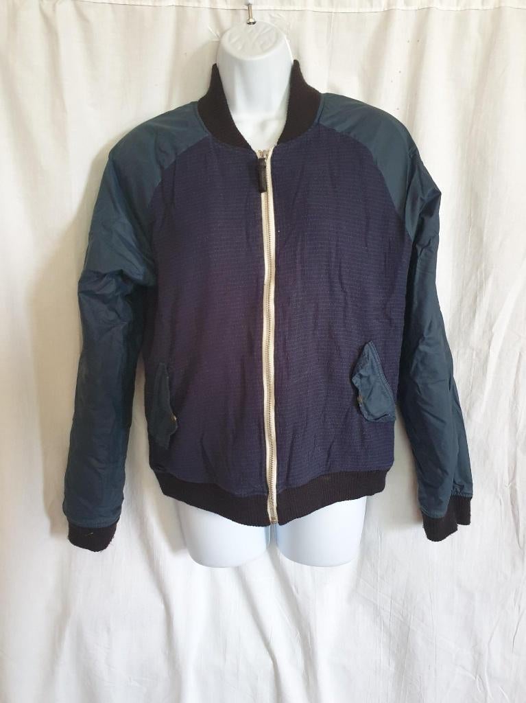 Stoere winterjas, rood gevoerd met nepbont mt L Supremebein, ., Zwart, Maat 42/44 (L), Ophalen of Verzenden