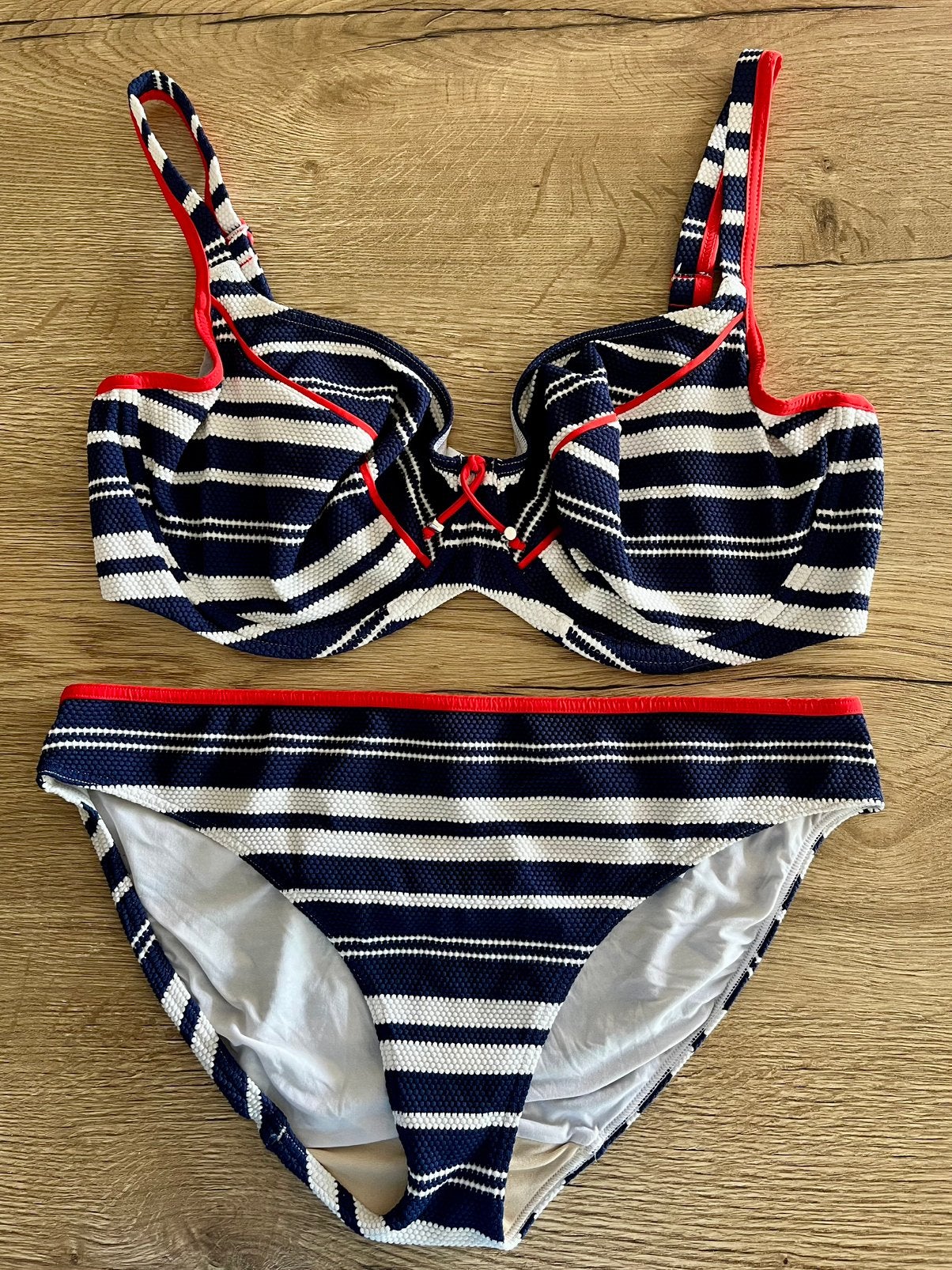 Prima donna  90E/105E bbh broekje 42 marine wit rood, Overige kleuren, Verzenden, Bikini, Gedragen