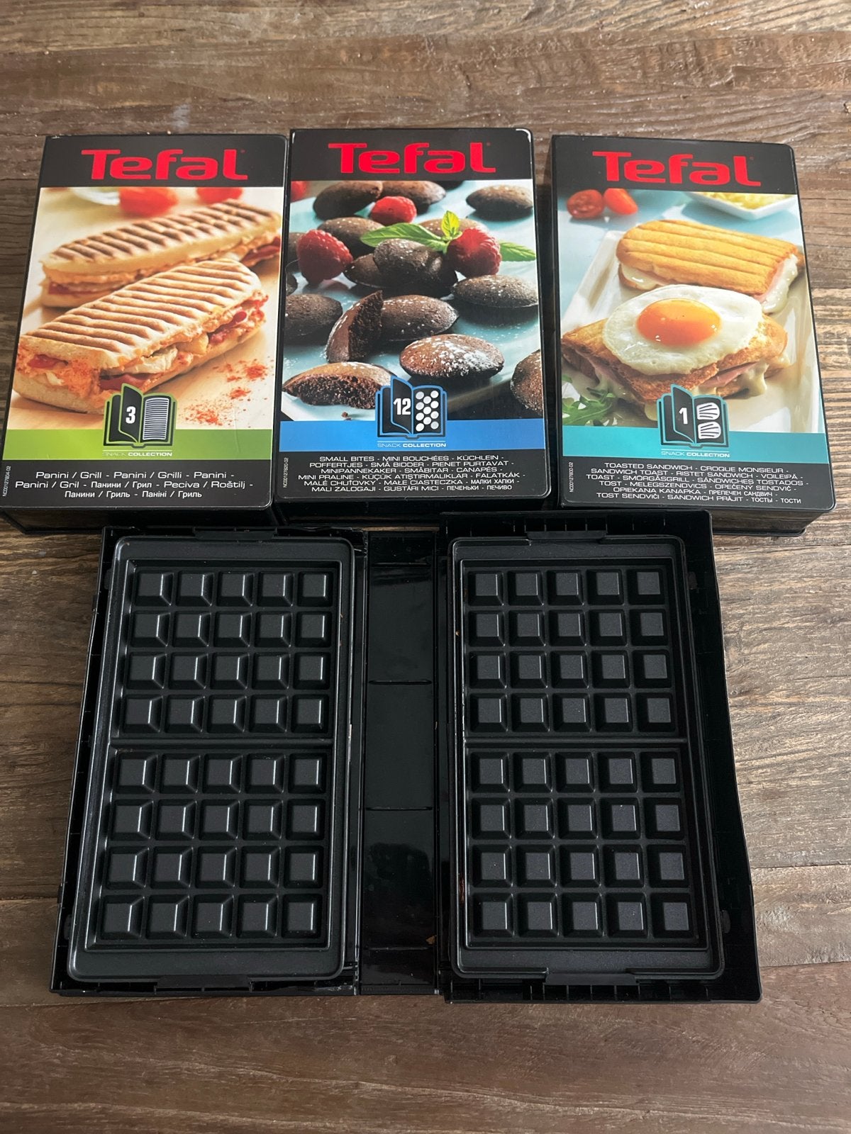 Tefal Snack Collection wafelijzer met 4 platen sets, Ophalen of Verzenden, Zo goed als nieuw