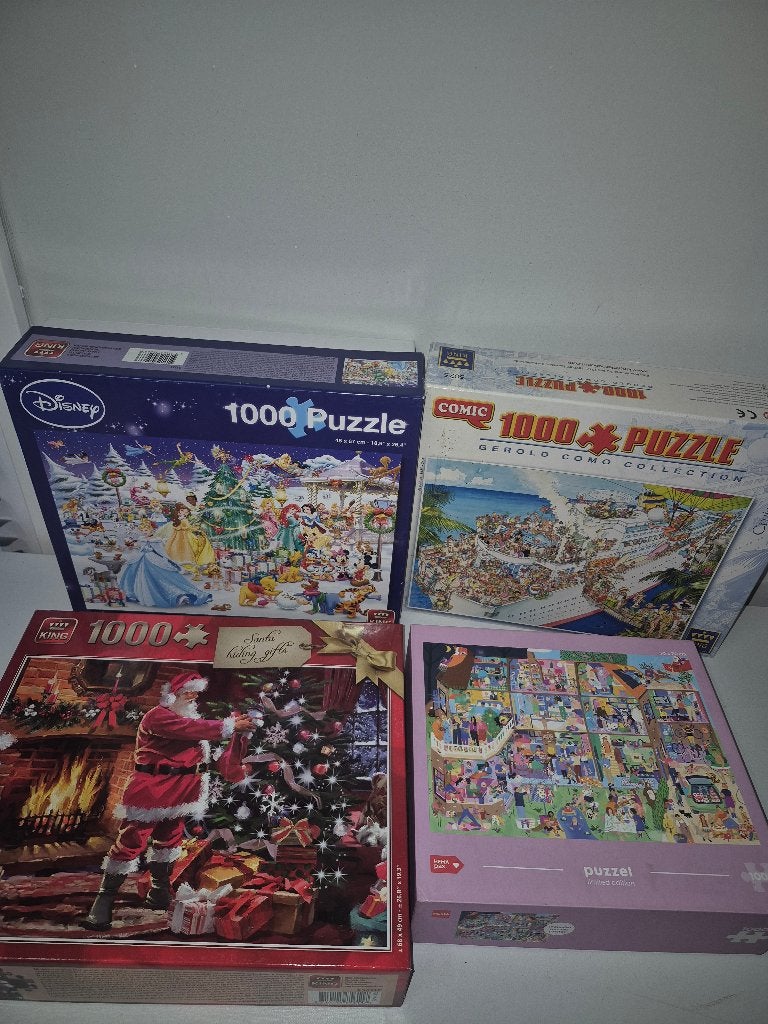 Pakket puzzels 1000 stukjes, Ophalen of Verzenden, 500 t/m 1500 stukjes, Zo goed als nieuw, Legpuzzel