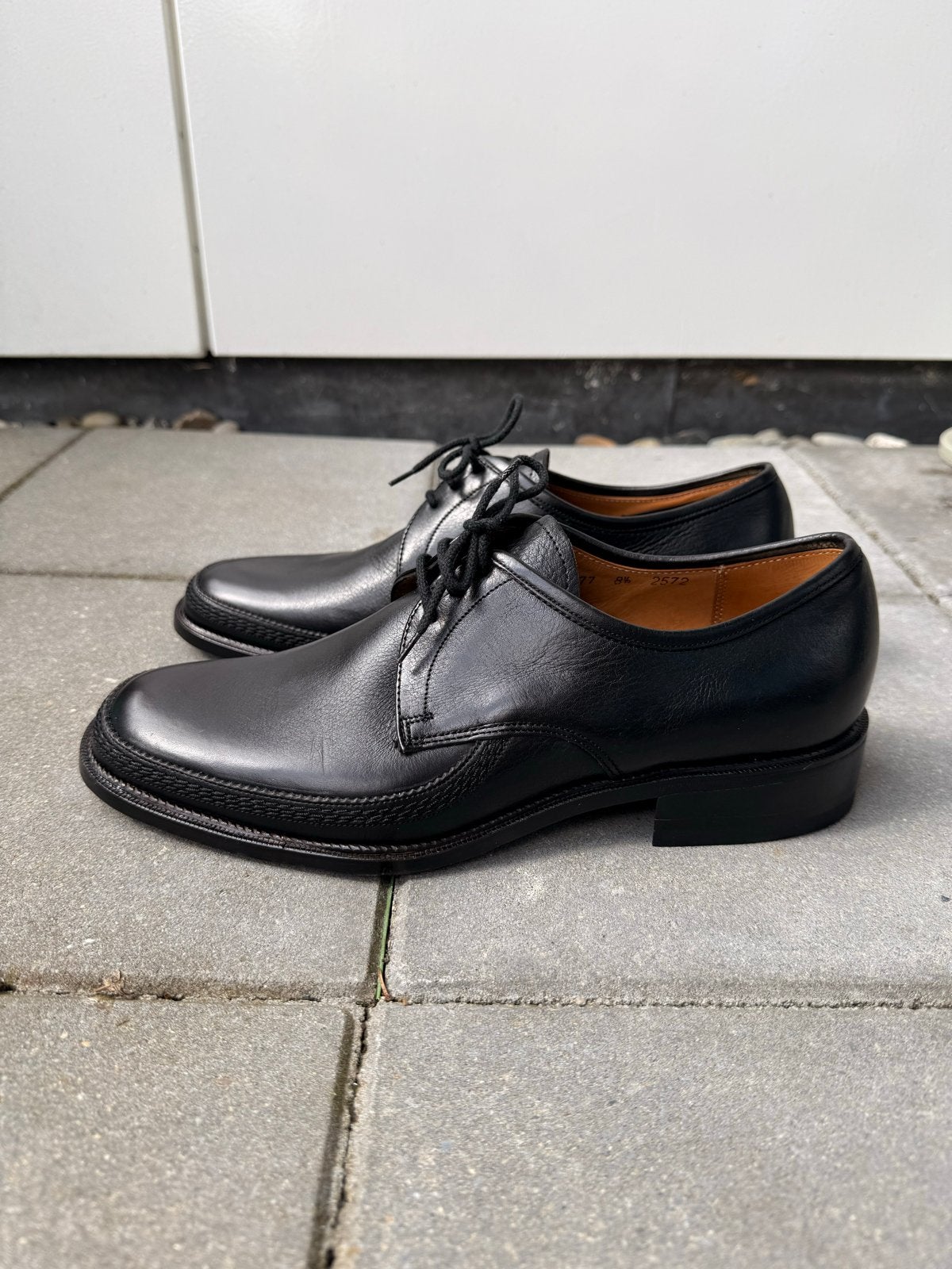 Vintage Avang Moorestel Luxe Leren Herenschoenen, Ophalen of Verzenden, Zo goed als nieuw, Zwart, Veterschoenen