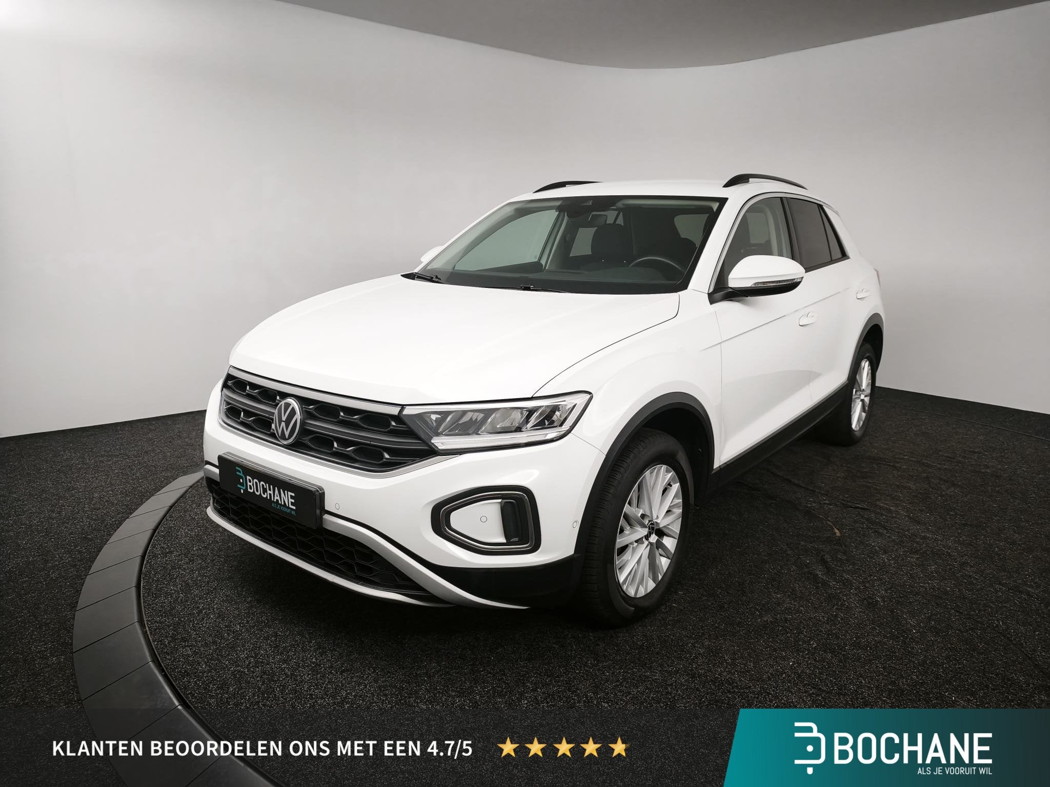 Volkswagen T-Roc 1.5 TSI Life DSG | Camera | Navigatie | Ada, Auto's, Volkswagen, Stof, 4 cilinders, Wit, Bedrijf