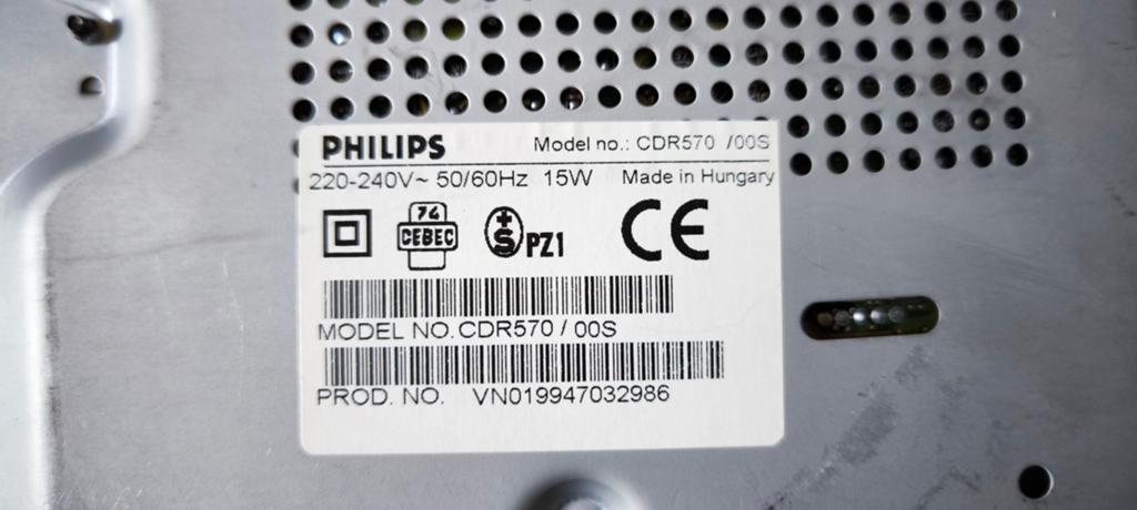 Philips CDR570/00S CD-recorder, Ophalen of Verzenden, Gebruikt, Philips
