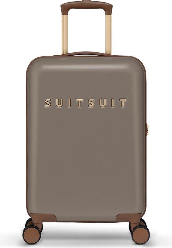 ✅NIEUW✅ SUITSUIT Fab Seventies koffer 55 cm | Taupe, 50 tot 60 cm, Hard kunststof, Ophalen of Verzenden, Nieuw