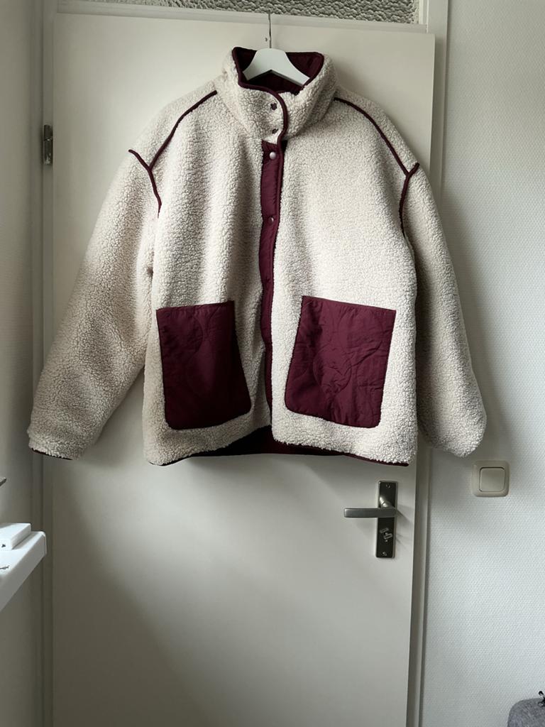 Hema Reversible teddy jack maat xl Nieuw, Ophalen of Verzenden, Nieuw, Maat 46/48 (XL) of groter, Beige