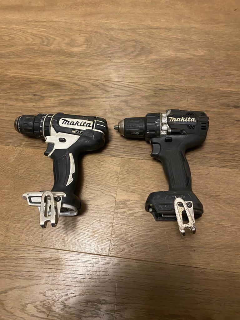 Makita 18v tools 2 boor accu boormachine body  schoeftol, Ophalen of Verzenden, Zo goed als nieuw, Boormachine