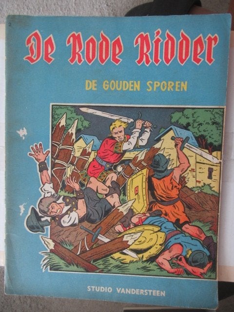 De Rode Ridder - De Gouden Sporen Deel 2, Gelezen, Eén stripboek, Ophalen of Verzenden, Studio Vandersteen