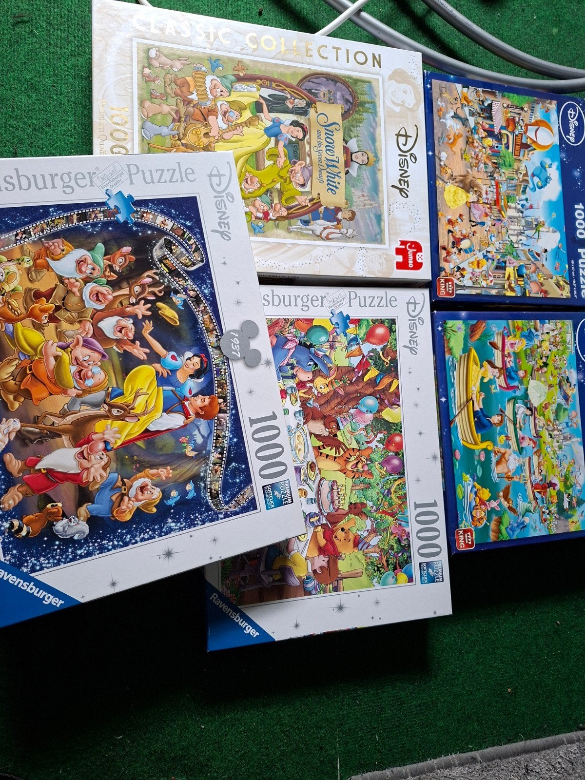 Disney puzzels - Sneeuwwitje, Winnie de Poeh, etc., Hobby en Vrije tijd, Denksport en Puzzels, Ophalen, 500 t/m 1500 stukjes, Gebruikt