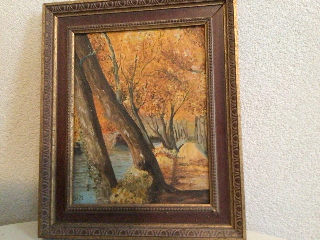 Schilderij, Antiek en Kunst, Doek, Ophalen of Verzenden, Landschap, Olieverf