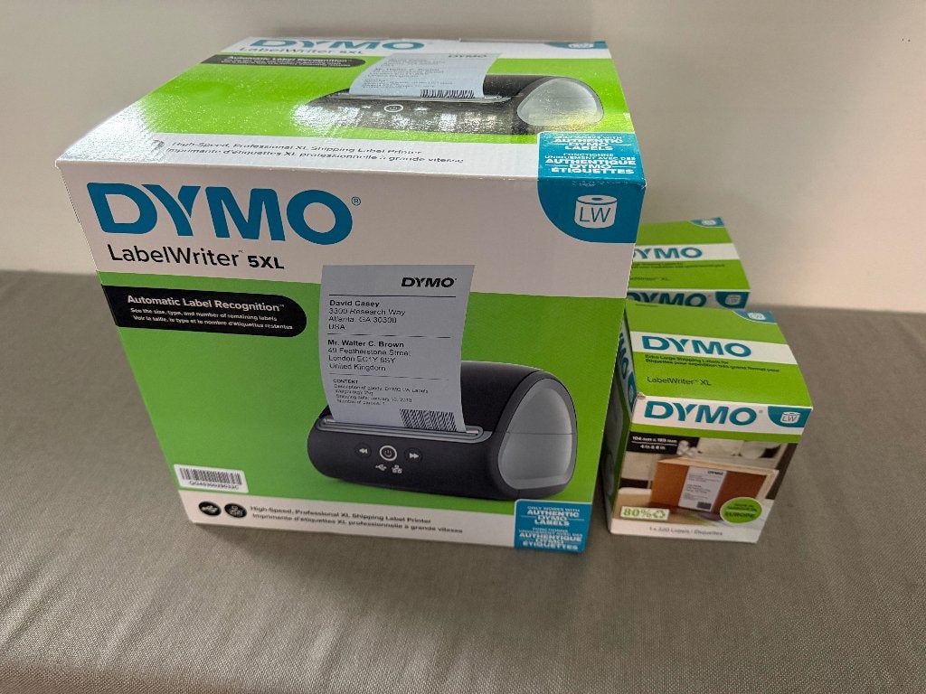 Dymo LabelWriter 5XL (+ 2 nieuwe rollen stickers), Computers en Software, Ophalen of Verzenden, Nieuw, Etiket, Dymo LabelWriter