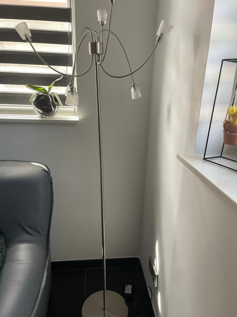IKEA Staande lamp en hanglamp - zelfde serie, Huis en Inrichting, Ophalen of Verzenden, Zo goed als nieuw, Metaal, 150 tot 200 cm