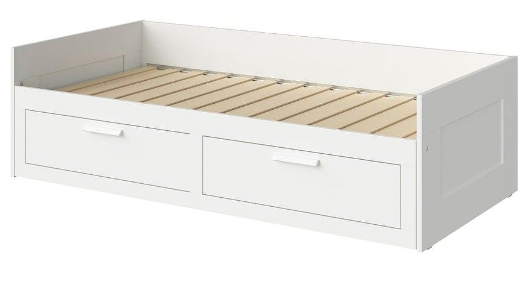 Ikea Brimnes bedbank uitschuifbaar met lades 80x200 cm, Huis en Inrichting, Slaapkamer | Bedden, Ophalen