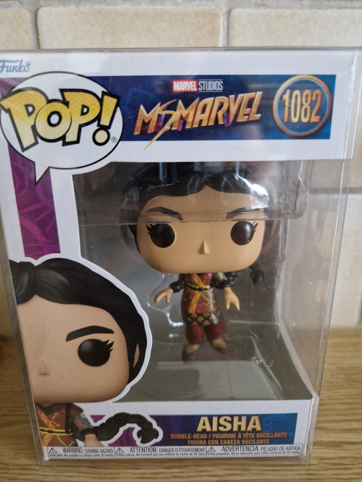 funko pop aisha nr 1082 ms marvel, Ophalen of Verzenden, Nieuw