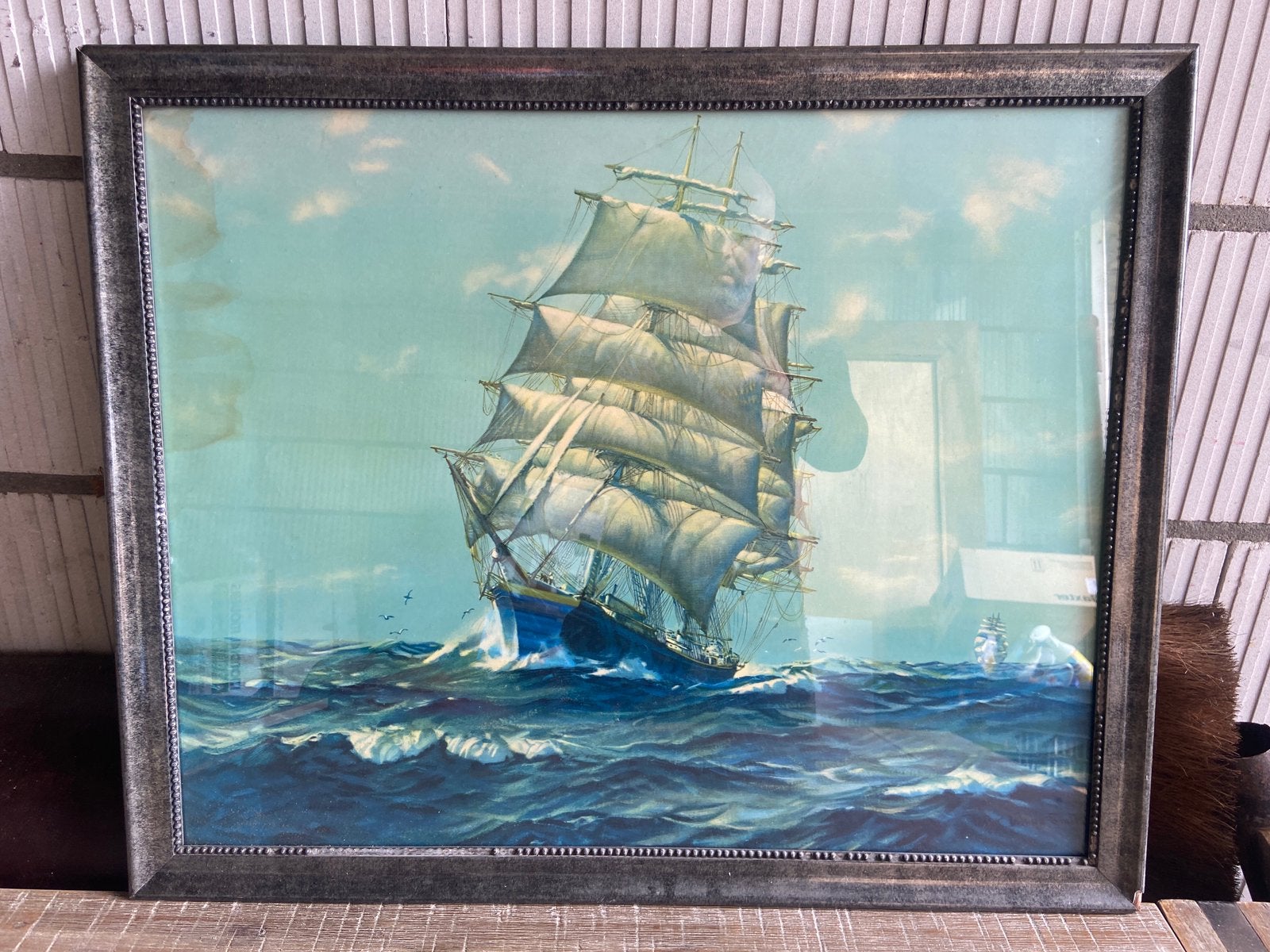 3 mooie oude Schilderijen met schip schepen stoomboot, Ophalen of Verzenden
