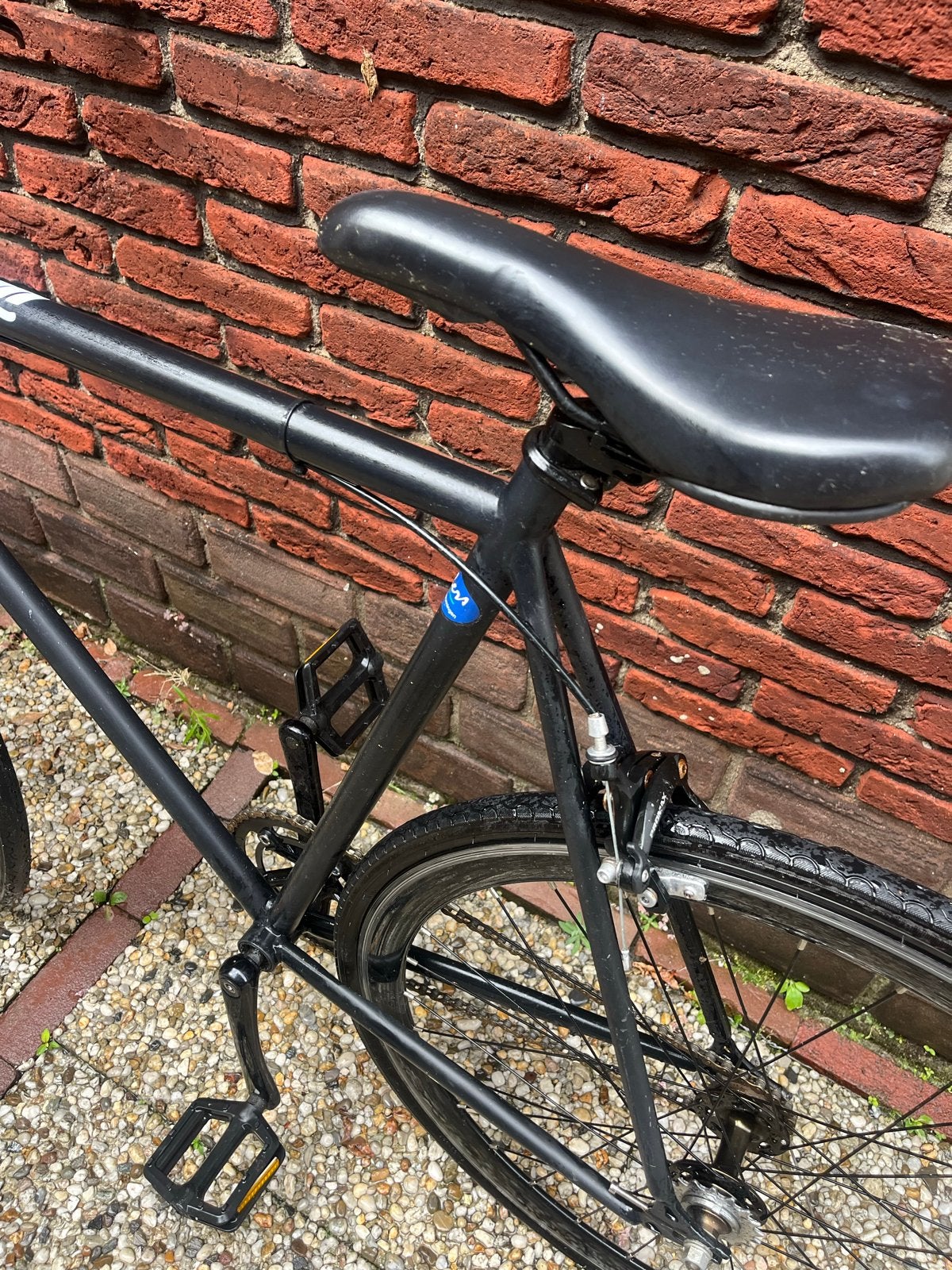 Zwarte fixie  fiets- General Bikes, Overige merken, Gebruikt, Velgrem, Versnellingen