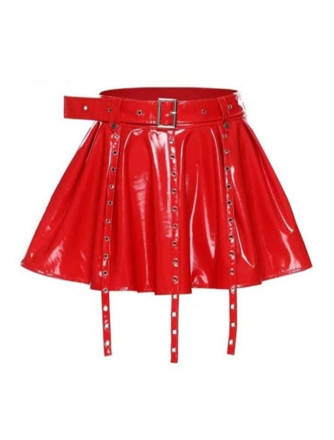 Mooie wetlook rok, tm 3XL, Kleding | Dames, Verzenden, Nieuw, Boven de knie