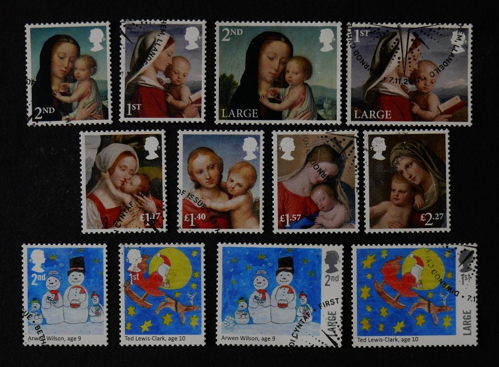 UK / Engeland 2017 Kerstmis, Verzenden, Gestempeld