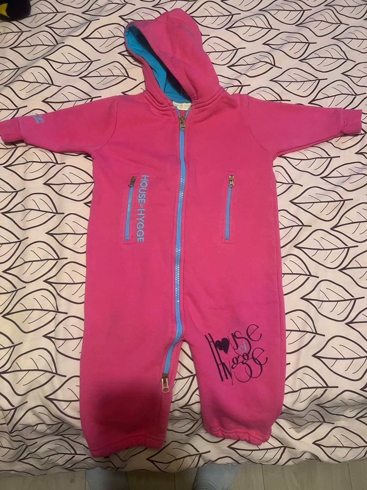 Roze House of Hygge Onesie - Maat 9/18 maanden, Ophalen of Verzenden, Zo goed als nieuw, Meisje