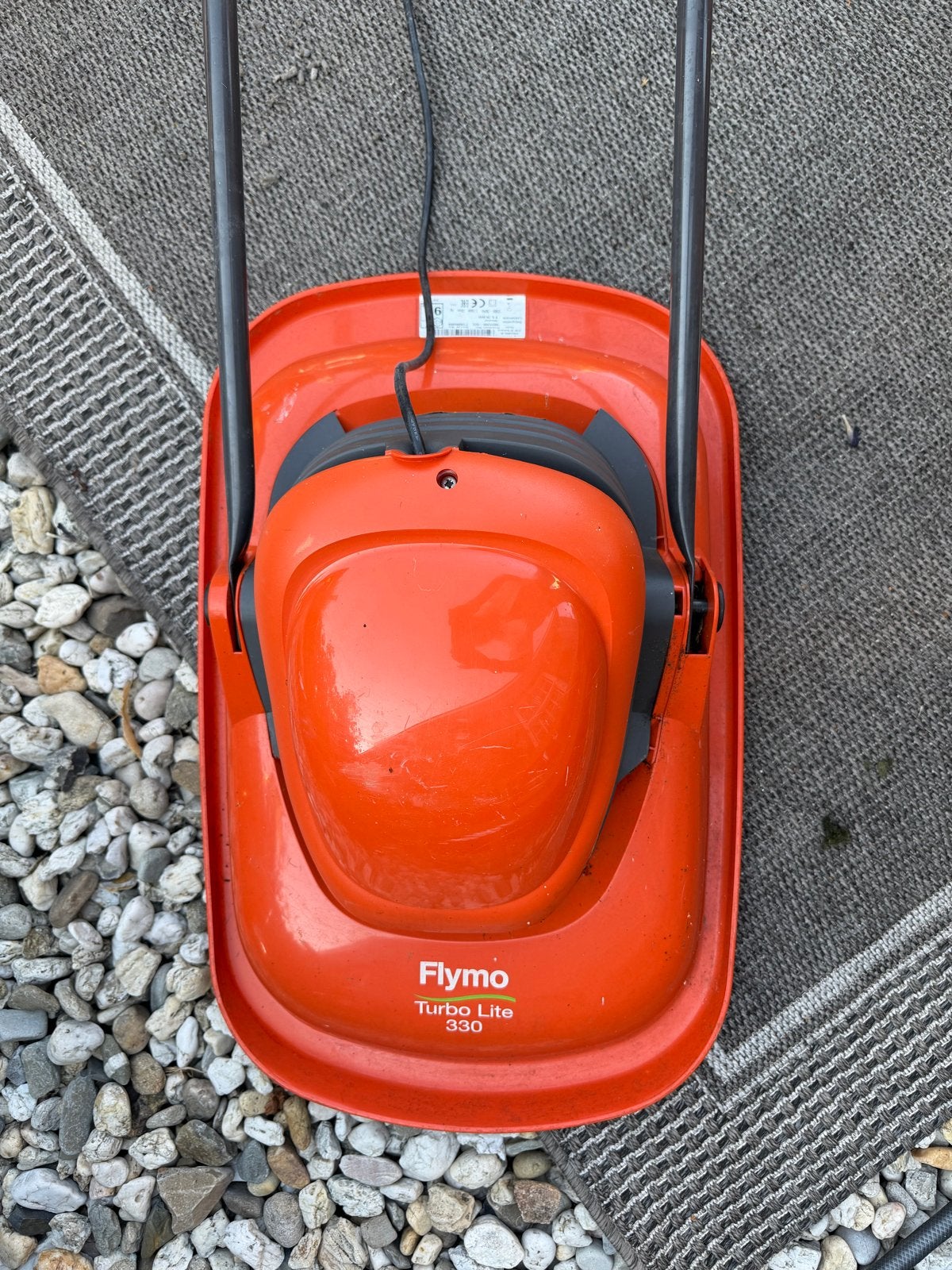 Flymo Turbo Lite 330 Elektrische Zweefmaaier, Tuin en Terras, Ophalen, Gebruikt, Elektrische grasmaaier, 30 t/m 39 cm