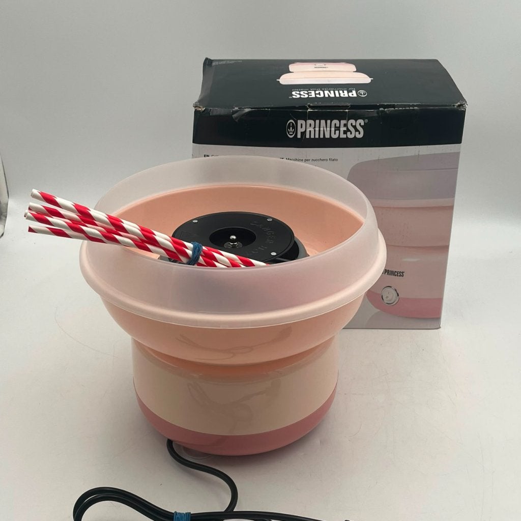 Princess Cotton Candy Maker 292990 - Nieuw, Witgoed en Apparatuur, Keukenmixers, Princess, Zo goed als nieuw, Support@princess.com