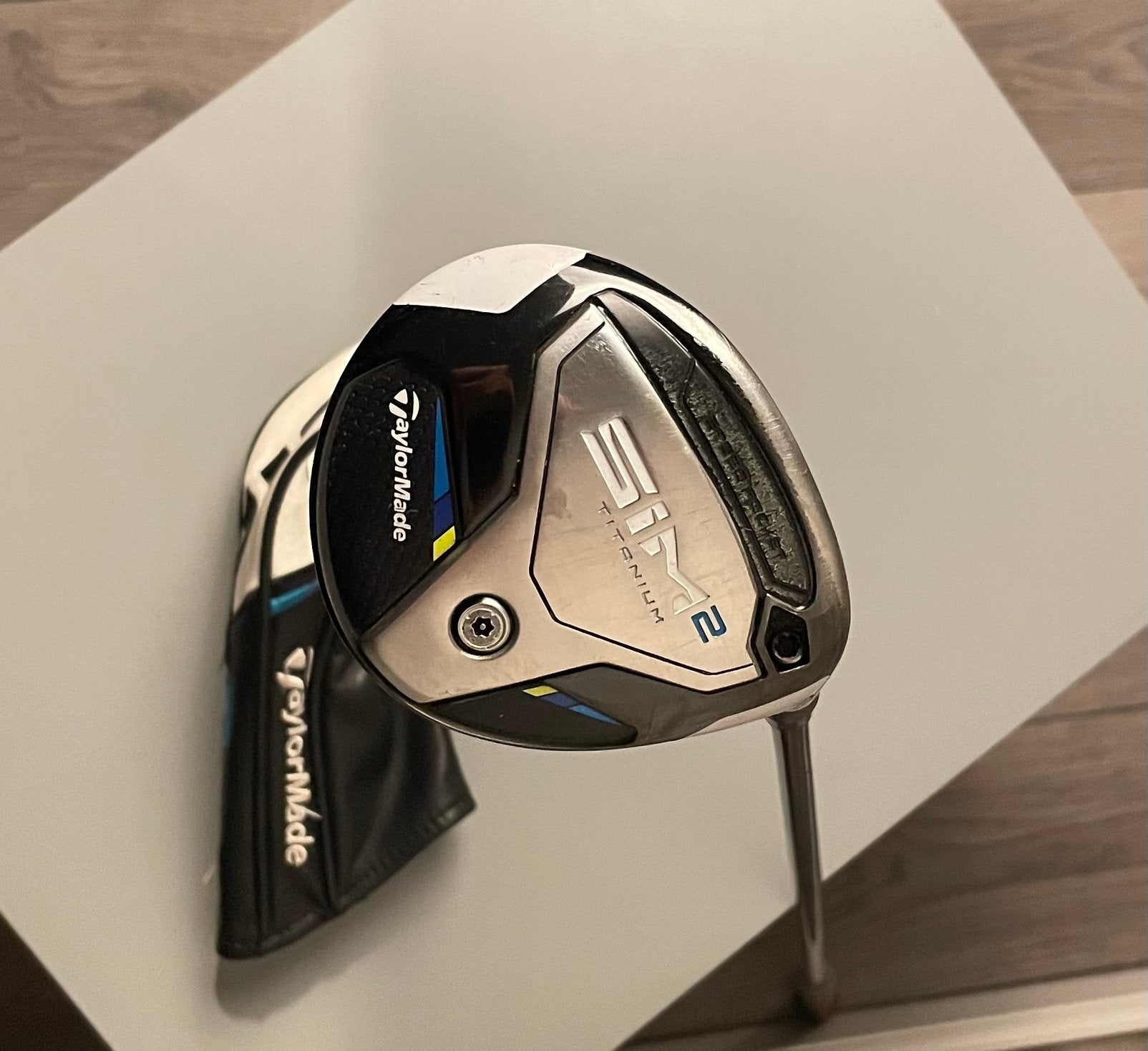 TaylorMade SIM2 Titanium 3-Wood | 15 | Stiff | Headcover, Sport en Fitness, Ophalen of Verzenden, Gebruikt, Club, Overige merken