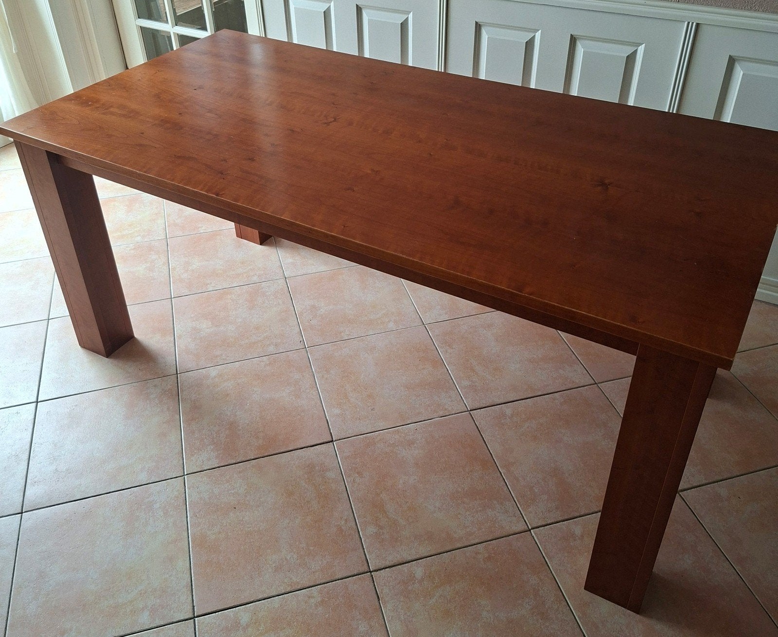 Eettafel 180 x 90 cm, Huis en Inrichting, Tafels | Eettafels, Ophalen, Gebruikt, 50 tot 100 cm, Vijf personen of meer