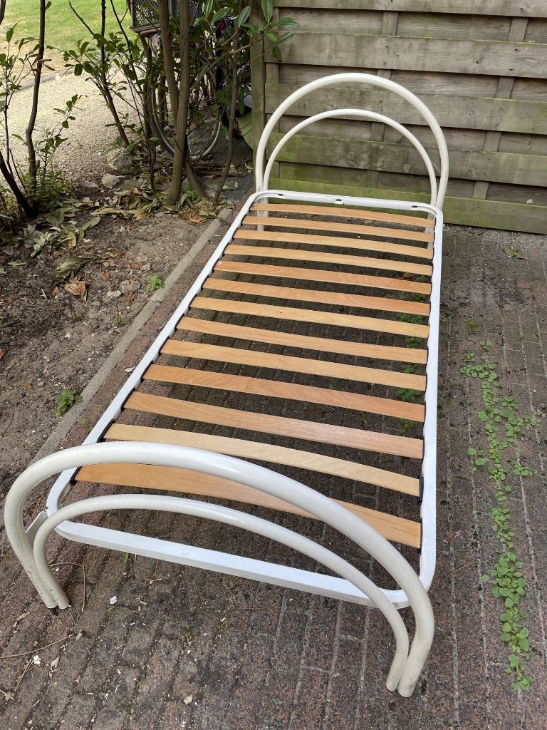 Eenpersoonsbed gratis op te halen, Huis en Inrichting, Slaapkamer | Bedden, Ophalen, Gebruikt, 90 cm, Eenpersoons