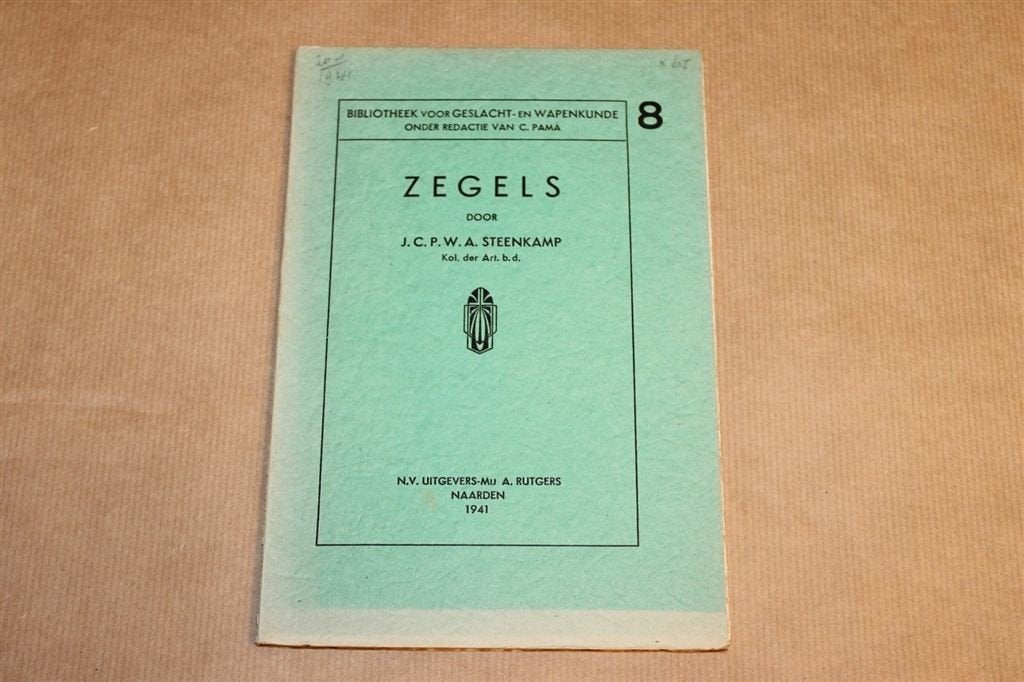 Zegels — Sigillografie, Genealogie, Vintage 1941, Ophalen of Verzenden, Gelezen