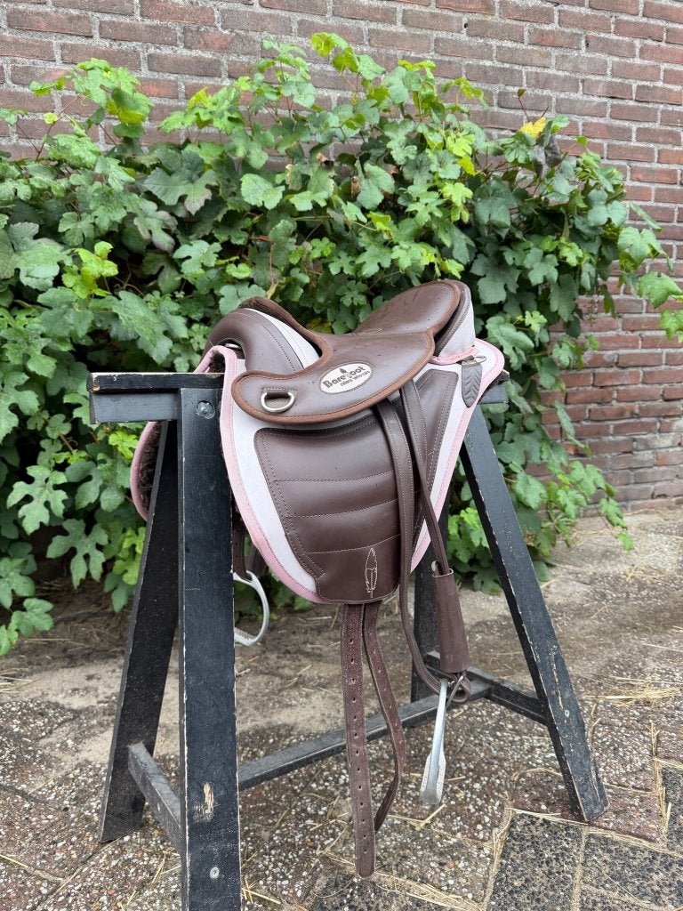 Barefoot zadel, Dieren en Toebehoren, XS (15.5 inch of kleiner), Gebruikt, Close contact, Vlakke zit