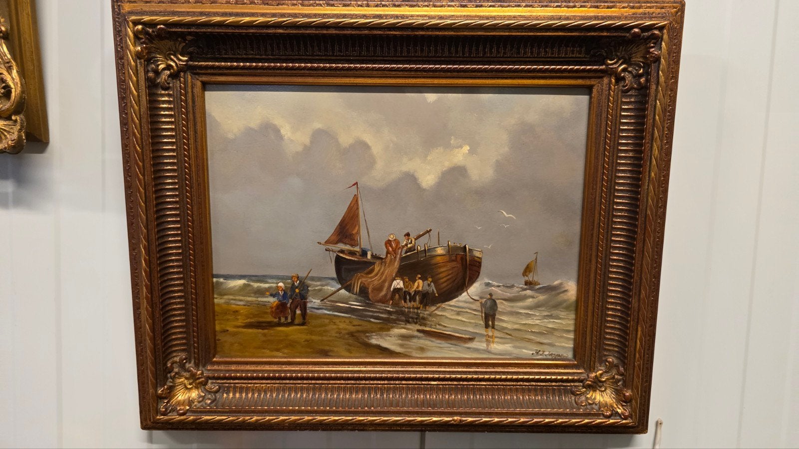 Antiek Maritiem schilderij