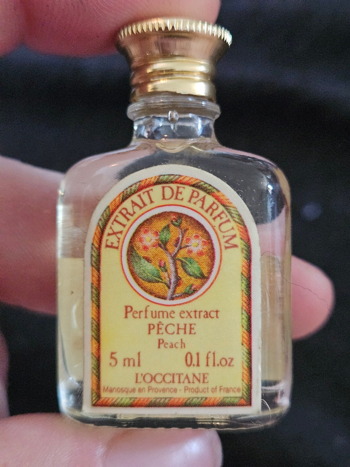 L'Occitane Extrait Pêche (Peach) Parfum 1999, Gebruikt, Ophalen of Verzenden, 108 rue du Général Leclerc, 92100 Boulogne-Billancourt, France