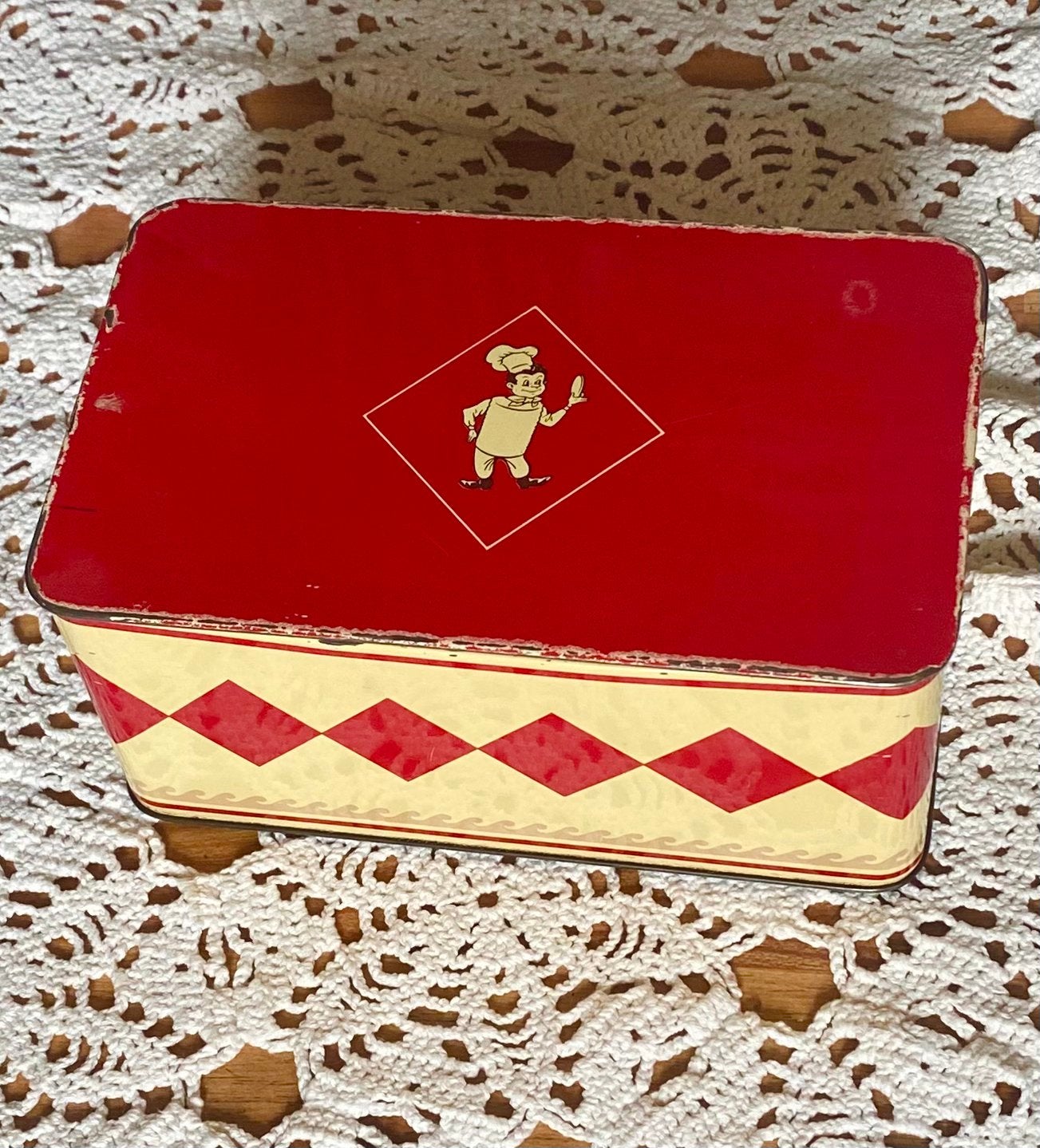 Jaren 50 koektrommel Bolletje, Verzamelen, Ophalen of Verzenden, Zo goed als nieuw, Koek(jes), Bolletje