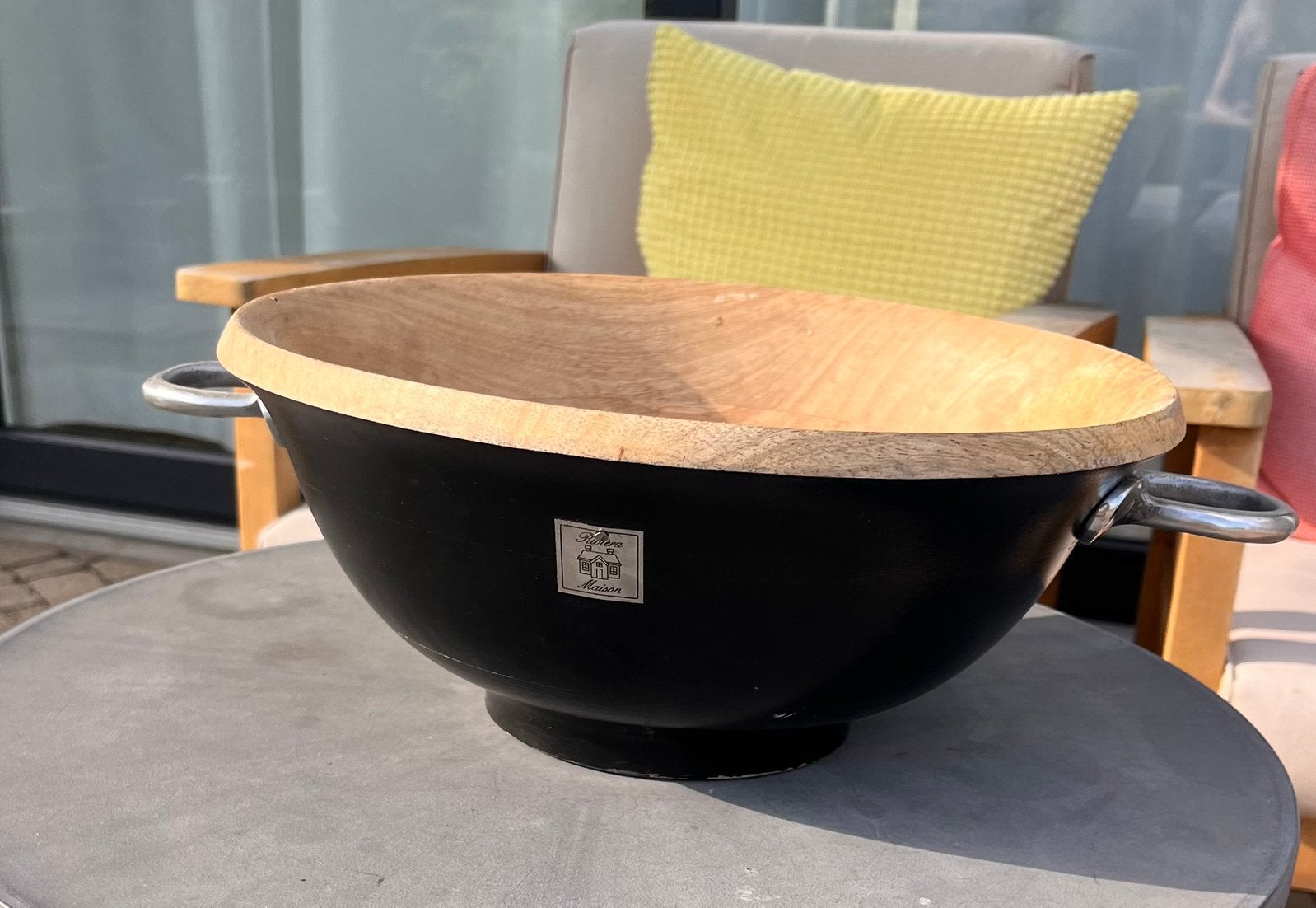 Riviera Maison beach house salad bowl, Ophalen, Gebruikt, Schaal, Rond