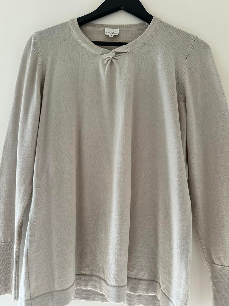 Mayerline beige wollen trui 1xL, Kleding | Dames, Truien en Vesten, Zo goed als nieuw, Beige, Verzenden