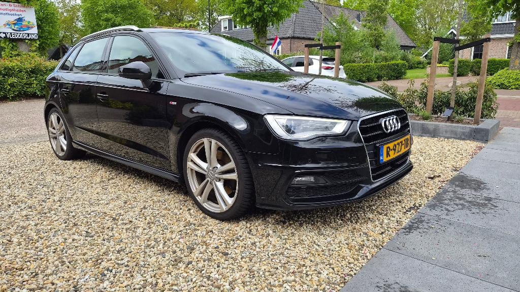 Audi A3 1.8 TFSI 180 PK  Sportback automaat 2014 3x S Line!!, Auto's, Audi, 4 cilinders, 179 pk, Zwart, Leder